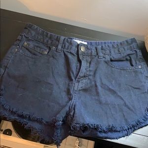 Black High Waisted Jean Shorts *FREE PEOPLE*